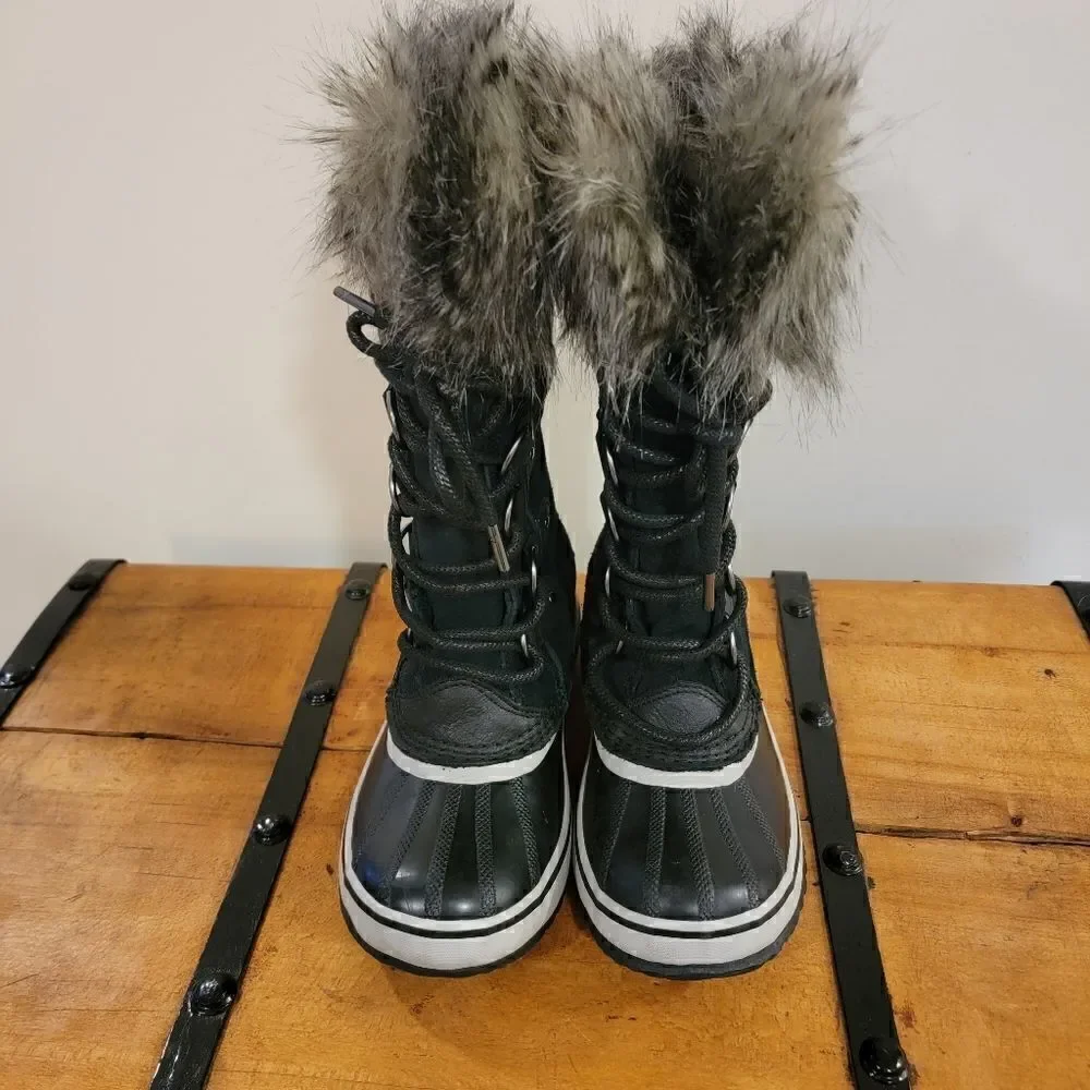 Sorel Women’s Joan of Arctic Boot Black Quarry size 6 NWOT